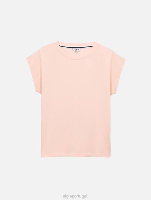 Aigle mulheres camiseta ombro a ombro cereja roupas D4DF708