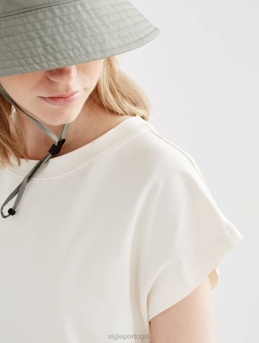 Aigle mulheres camiseta ombro a ombro leite roupas D4DF450