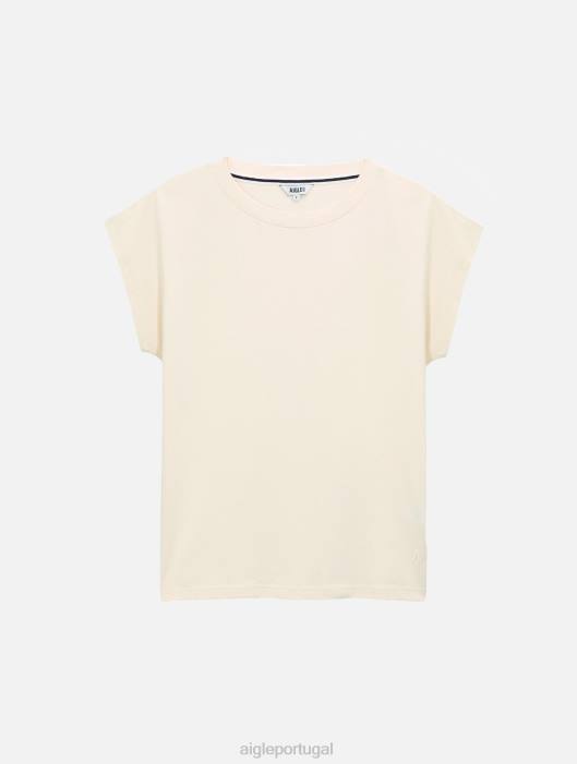 Aigle mulheres camiseta ombro a ombro leite roupas D4DF450