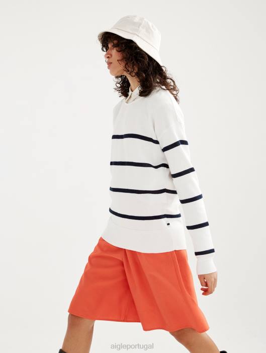 Aigle mulheres suéter de marinheiro fabricado na França lait st roupas D4DF537