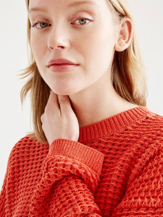 Aigle mulheres suéter decorativo de malha de manga comprida Harissa roupas D4DF529