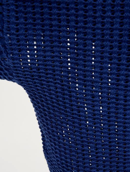 Aigle mulheres suéter decorativo de malha de manga comprida encrebleu roupas D4DF541