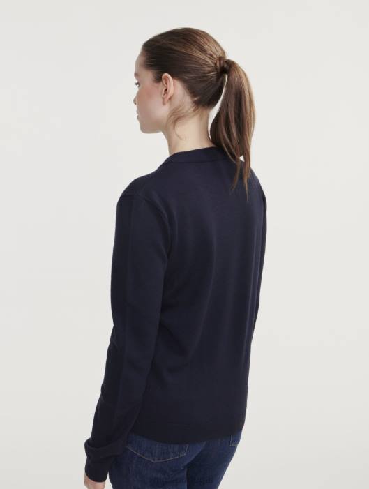 Aigle mulheres suéter gola redonda em lã merino Império roupas D4DF593