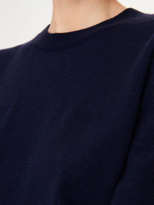 Aigle mulheres suéter gola redonda em lã merino Império roupas D4DF593