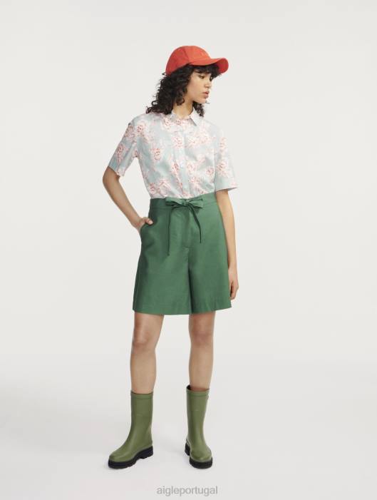 Aigle mulheres leve curto botânico roupas D4DF464