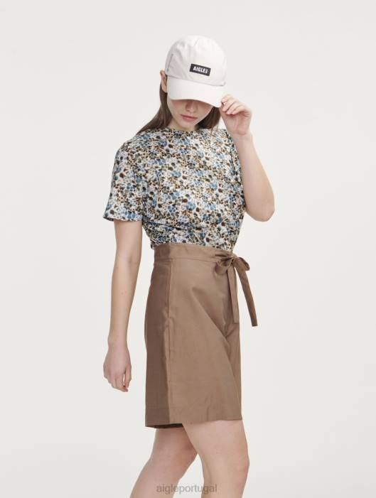 Aigle mulheres leve curto capuccino roupas D4DF455