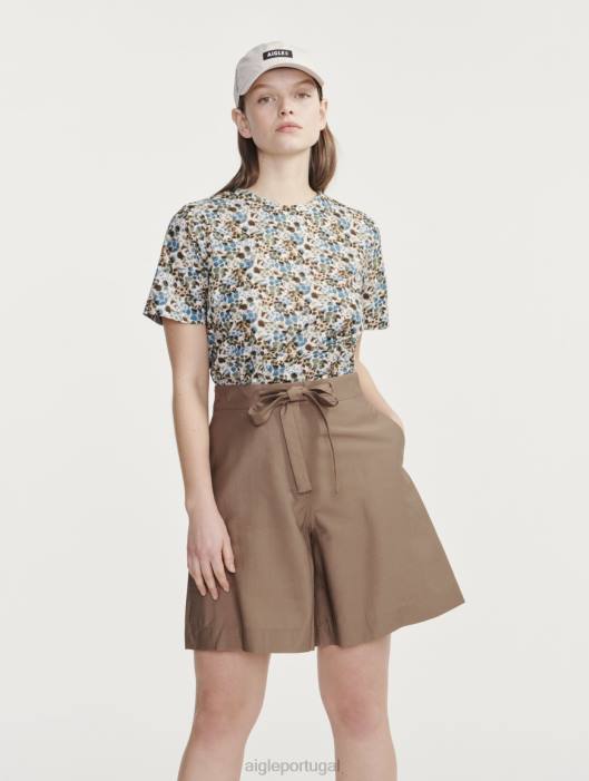 Aigle mulheres leve curto capuccino roupas D4DF455