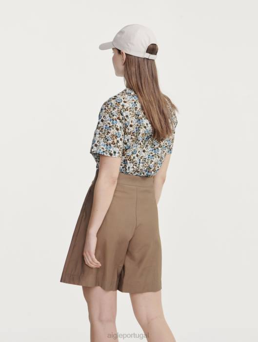 Aigle mulheres leve curto capuccino roupas D4DF455