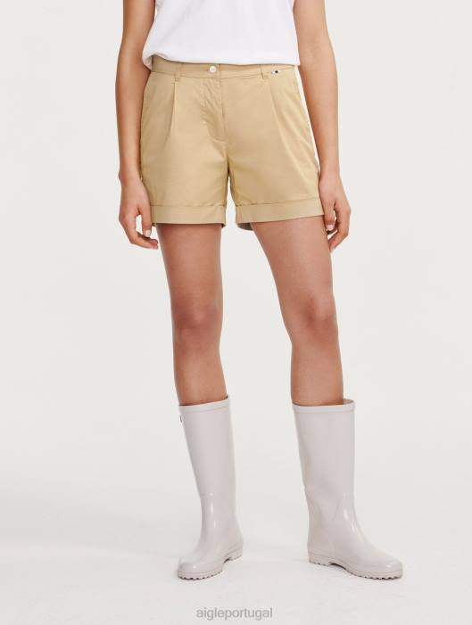 Aigle mulheres shorts chino vime roupas D4DF435