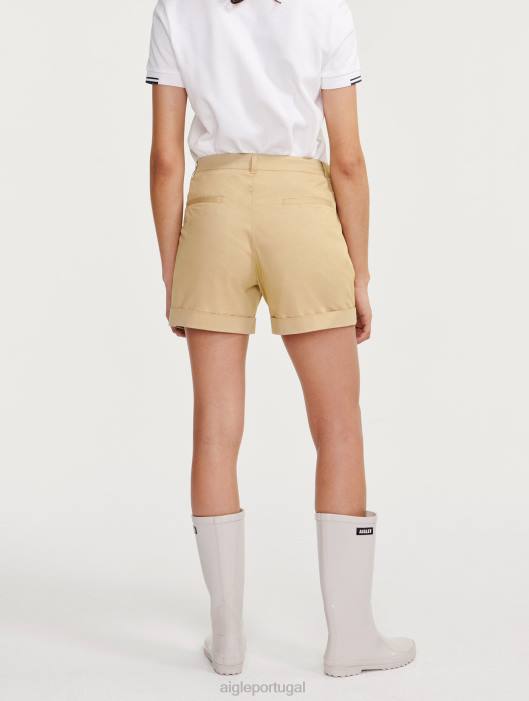 Aigle mulheres shorts chino vime roupas D4DF435