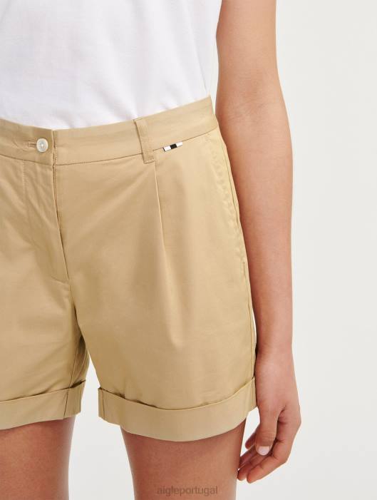 Aigle mulheres shorts chino vime roupas D4DF435
