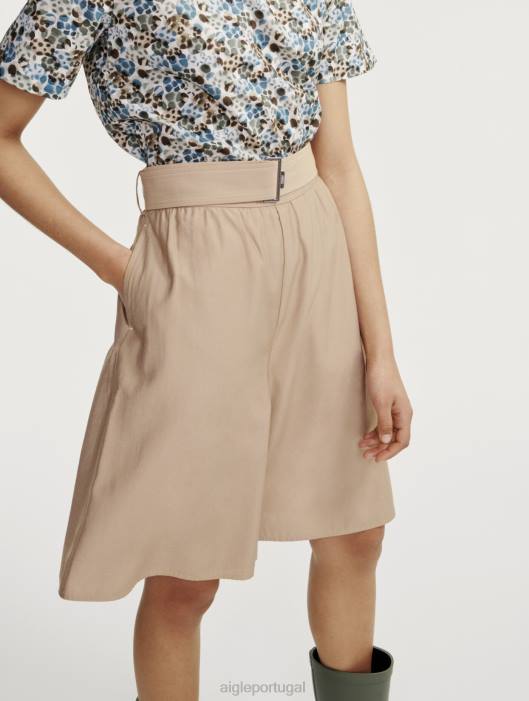 Aigle mulheres saia culote folgada vime roupas D4DF531