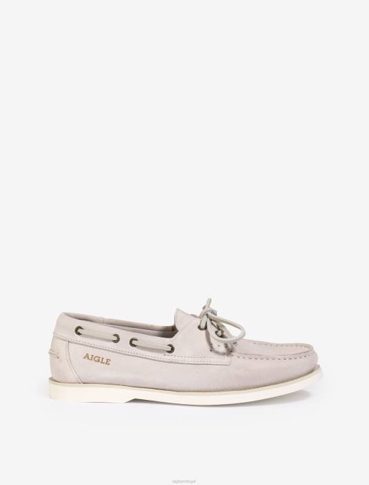 Aigle mulheres mocassim clássico em couro nobuck biscoito sapato D4DF628