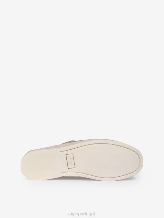 Aigle mulheres mocassim clássico em couro nobuck biscoito sapato D4DF628