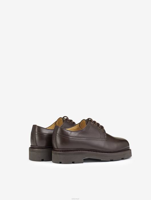 Aigle mulheres o sapato derby de couro com costura norueguesa bourbon sapato D4DF552