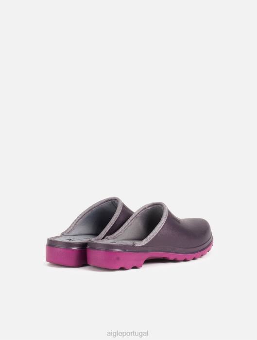Aigle mulheres entupimento ultraleve berinjela/dália sapato D4DF603
