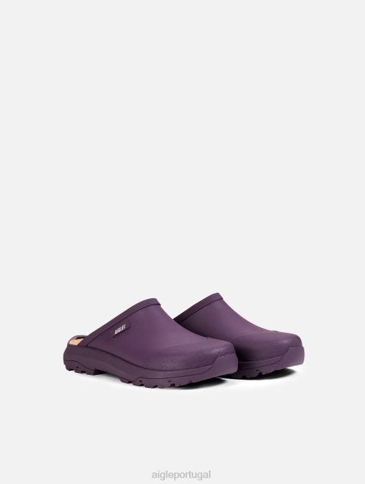 Aigle mulheres tamanco autêntico vinho sapato D4DF644