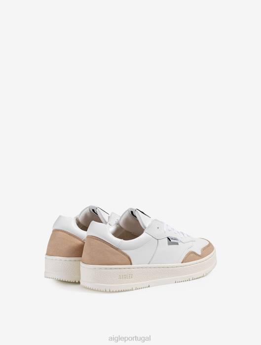 Aigle mulheres o tênis de couro sustentável rosa enevoada sapato D4DF557