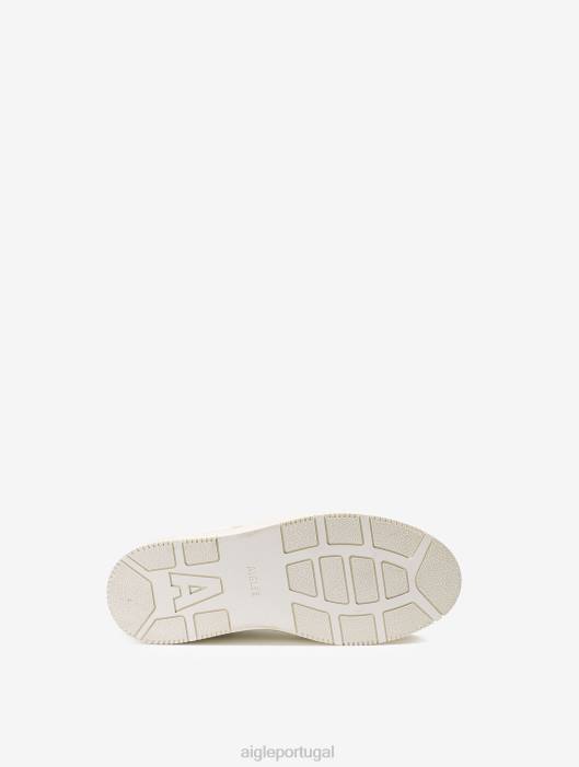 Aigle mulheres o tênis de couro sustentável rosa enevoada sapato D4DF557